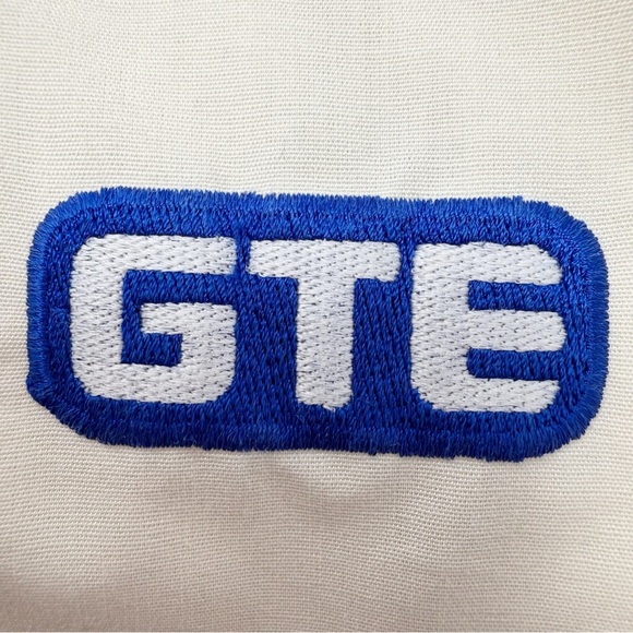 Vintage Velva Sheen GTE Jacket Cream Blue Trim Made in USA Size M - Picture 7 of 10